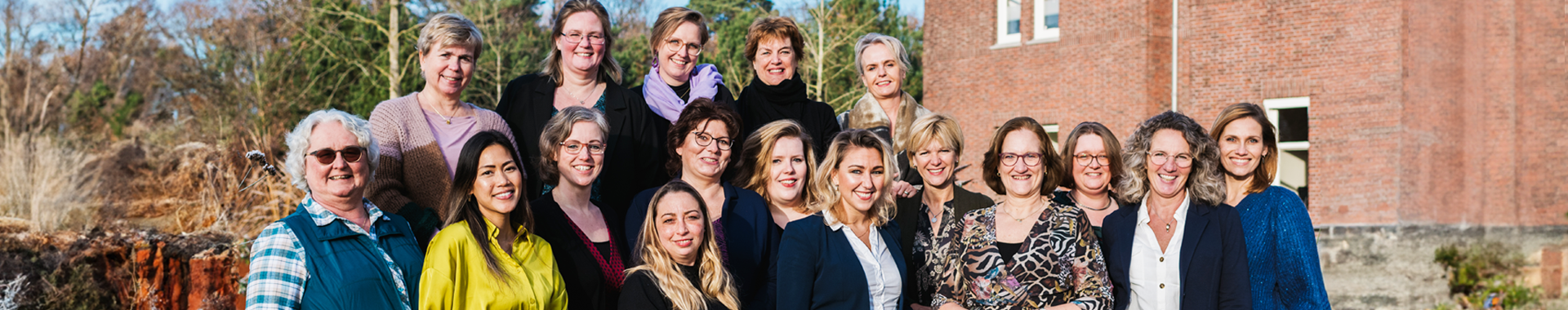 Teamfoto van de zorgadministratie
